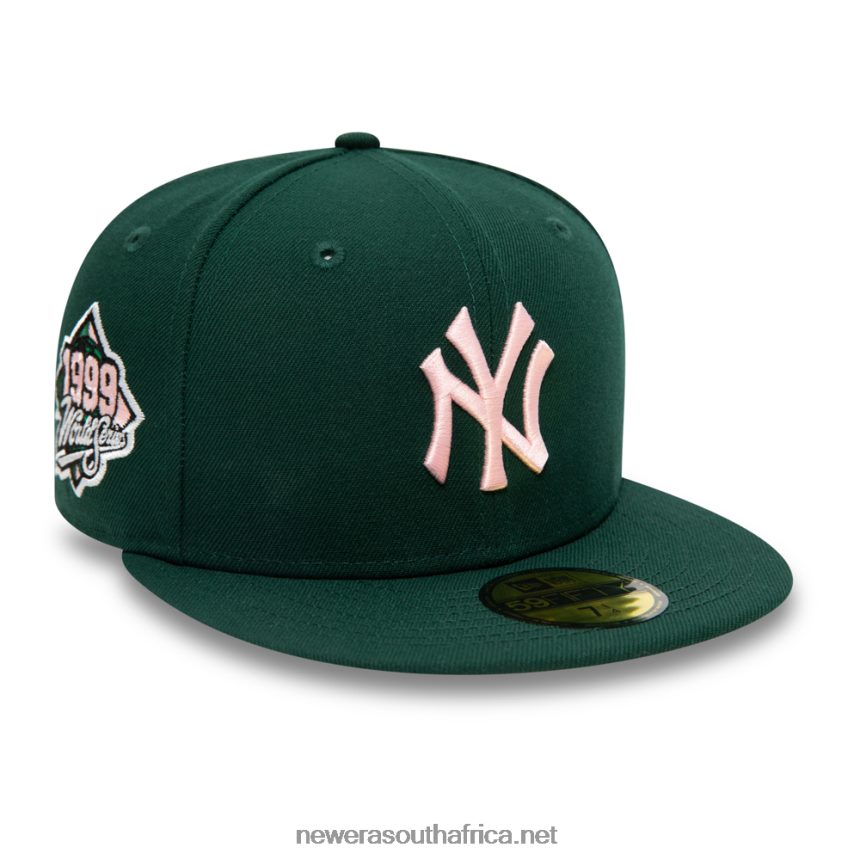 New York Yankees MLB World Series Green 59FIFTY Cap New Era TRBRBN905