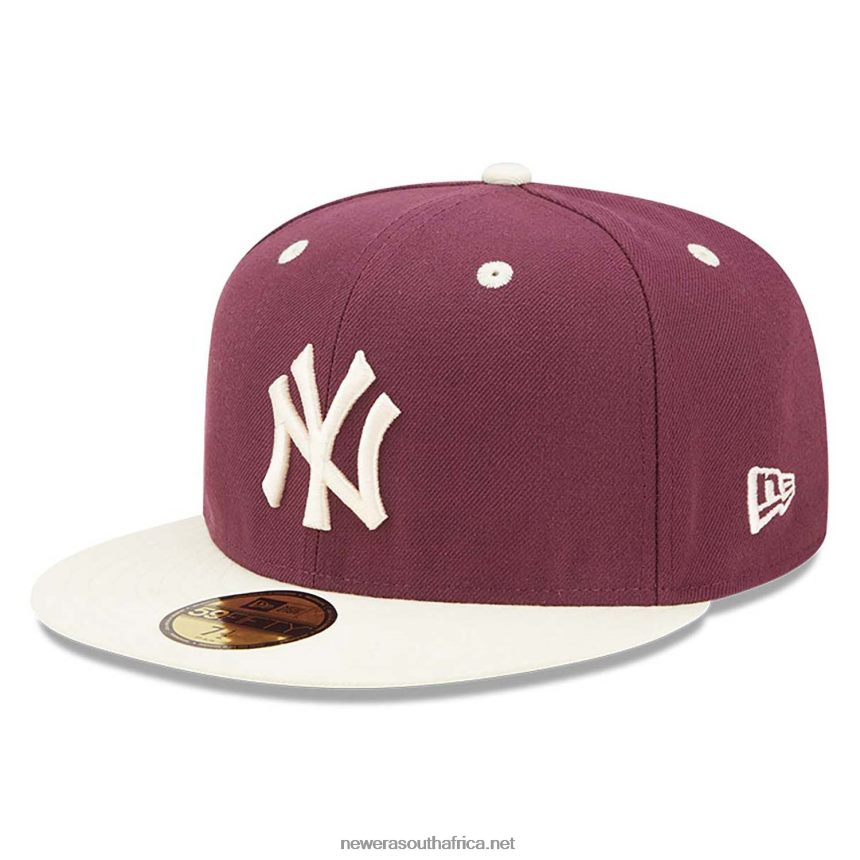 New York Yankees MLB World Series Trail Mix Red 59FIFTY Fitted Cap New Era TRBRBN923