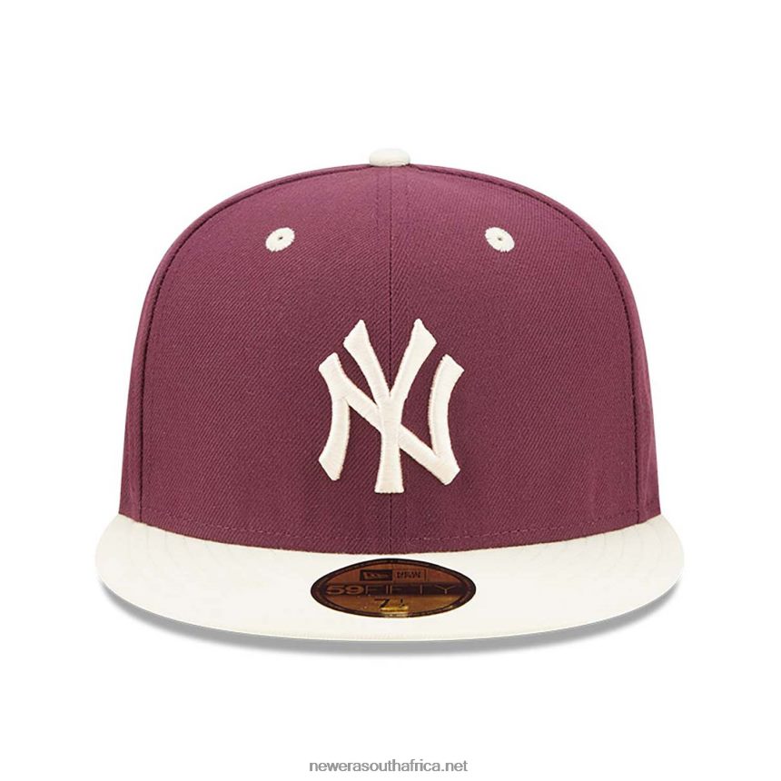 New York Yankees MLB World Series Trail Mix Red 59FIFTY Fitted Cap New Era TRBRBN923