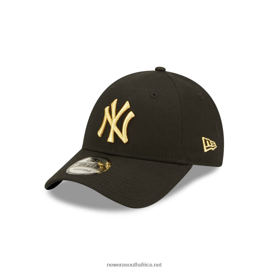 New York Yankees Metallic Black 9FORTY Adjustable Cap New Era TRBRBN1554