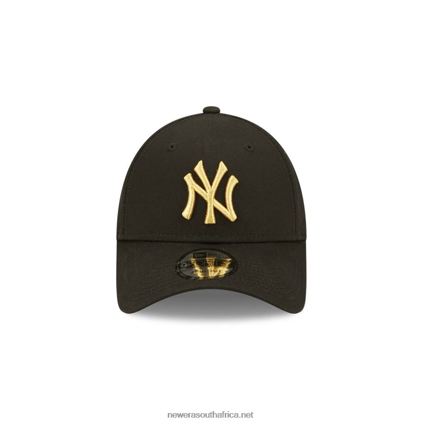 New York Yankees Metallic Black 9FORTY Adjustable Cap New Era TRBRBN1554