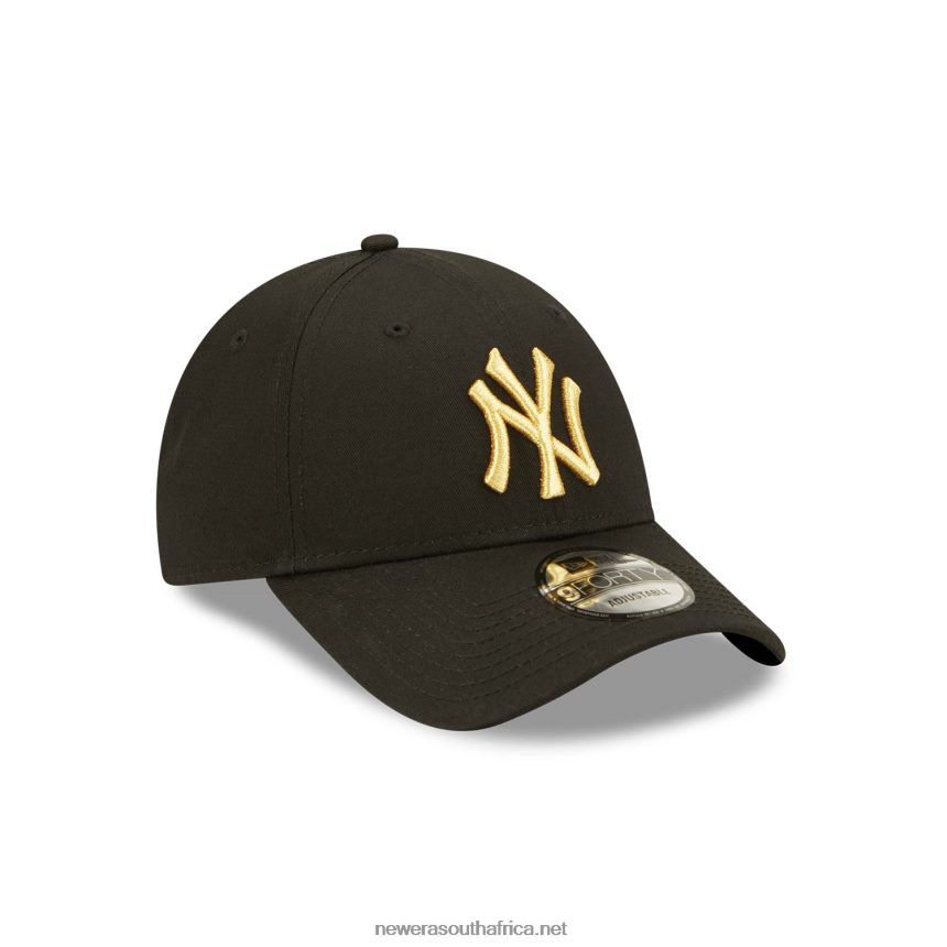 New York Yankees Metallic Black 9FORTY Adjustable Cap New Era TRBRBN1554