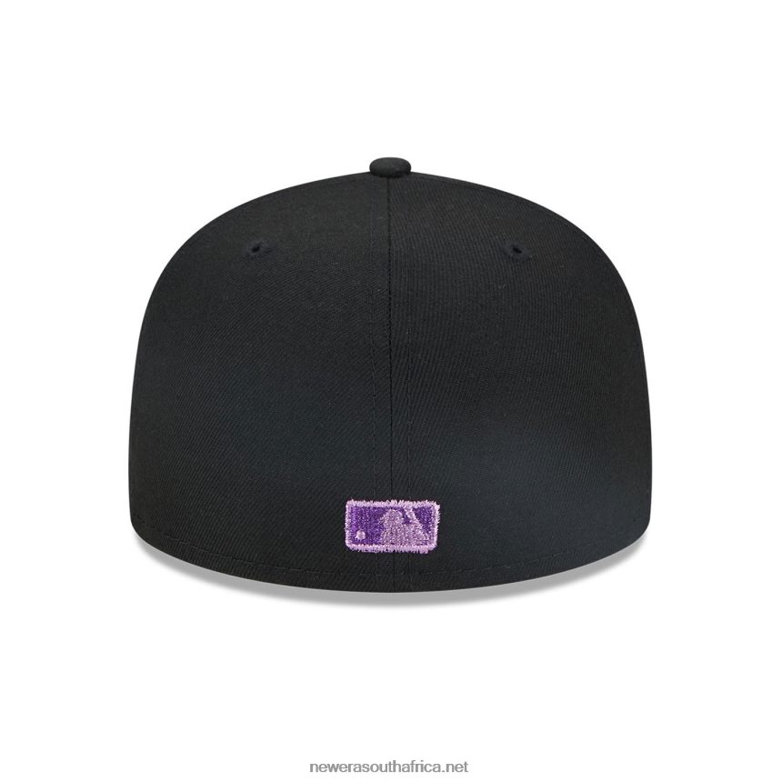 New York Yankees Metallic Pop Black 59FIFTY Fitted Cap New Era TRBRBN190