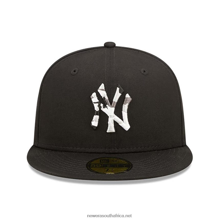New York Yankees Monocamo Infill Black 59FIFTY Fitted Cap New Era TRBRBN738