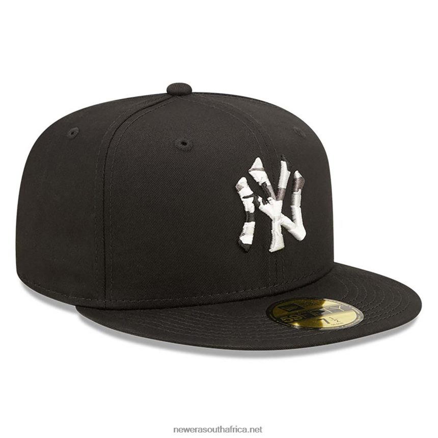 New York Yankees Monocamo Infill Black 59FIFTY Fitted Cap New Era TRBRBN738