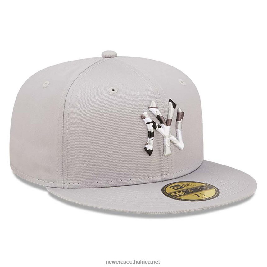 New York Yankees Monocamo Infill Grey 59FIFTY Fitted Cap New Era TRBRBN1039