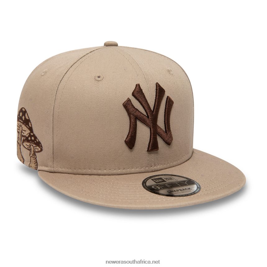New York Yankees Mushroom Patch Light Brown 9FIFTY Snapback Cap New Era TRBRBN1839