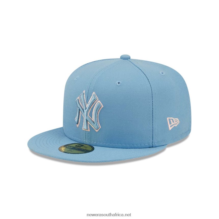 New York Yankees Pastel Blue 59FIFTY Fitted Cap New Era TRBRBN1186