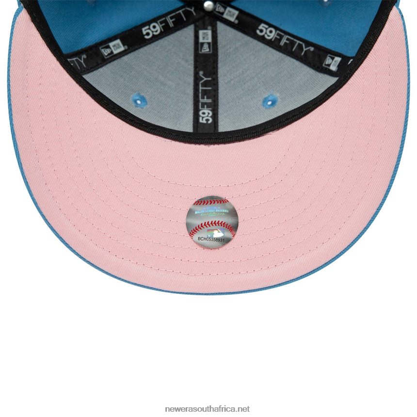 New York Yankees Pink Blossom Blue 59FIFTY Fitted Cap New Era TRBRBN1060