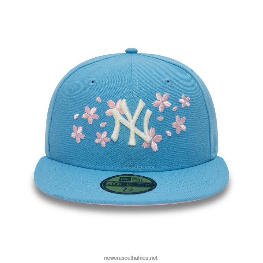 New York Yankees Pink Blossom Blue 59FIFTY Fitted Cap New Era TRBRBN1060