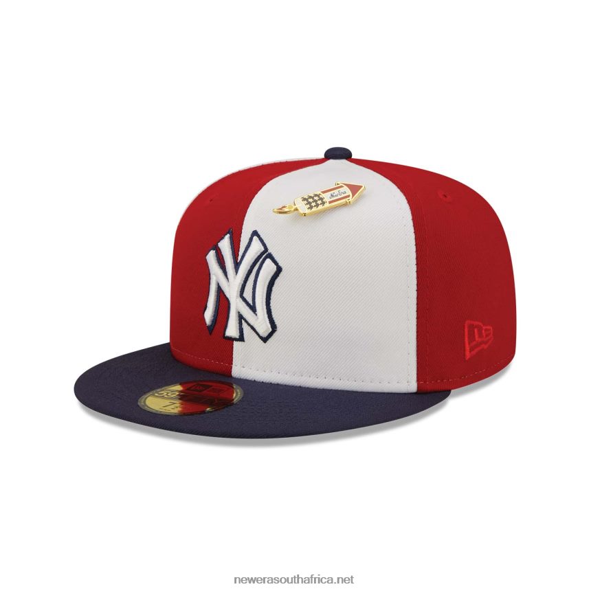 New York Yankees Pinwheel Americana Red 59FIFTY Fitted Cap New Era TRBRBN1372