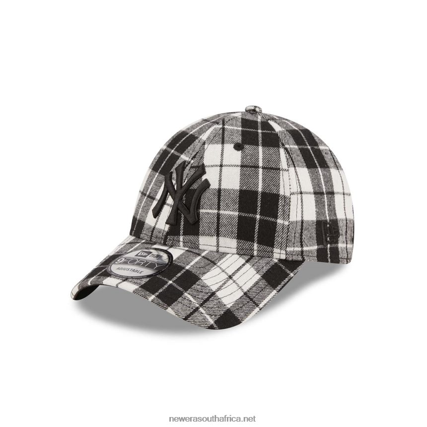 New York Yankees Plaid Black 9FORTY Adjustable Cap New Era TRBRBN1736