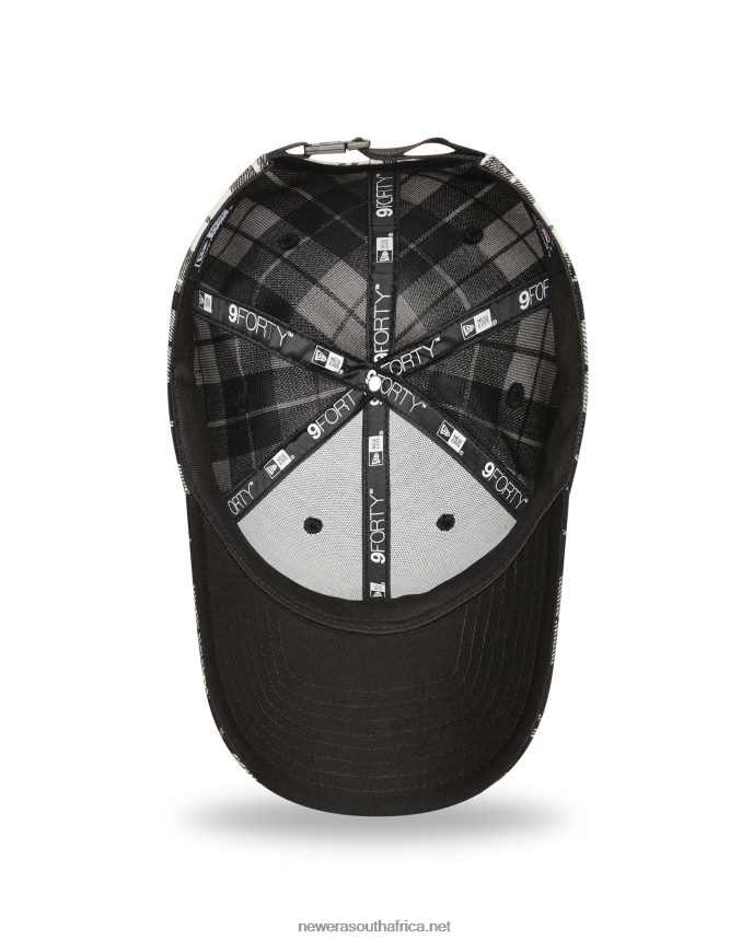 New York Yankees Plaid Black 9FORTY Adjustable Cap New Era TRBRBN1736