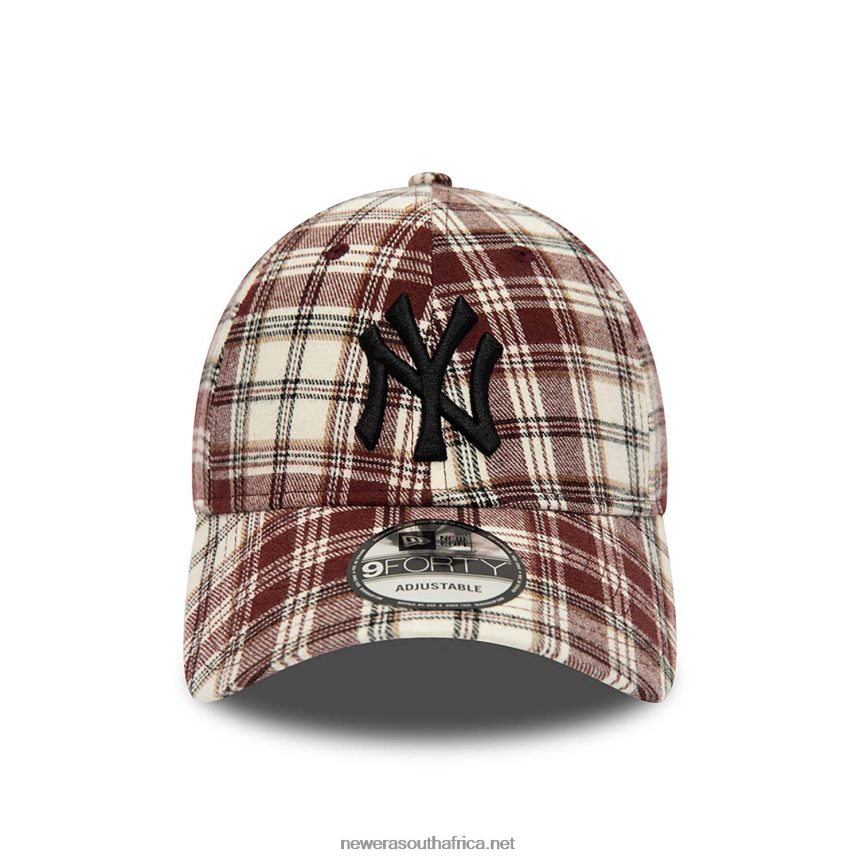New York Yankees Plaid Camo Dark Purple 9FORTY Adjustable Cap New Era TRBRBN1619