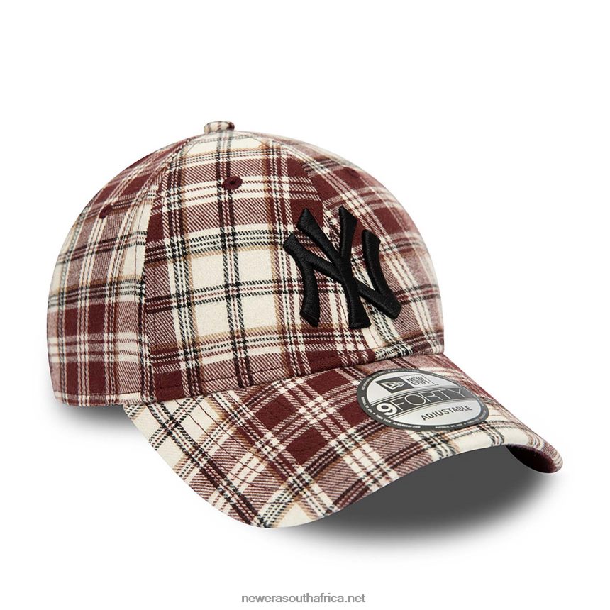 New York Yankees Plaid Camo Dark Purple 9FORTY Adjustable Cap New Era TRBRBN1619