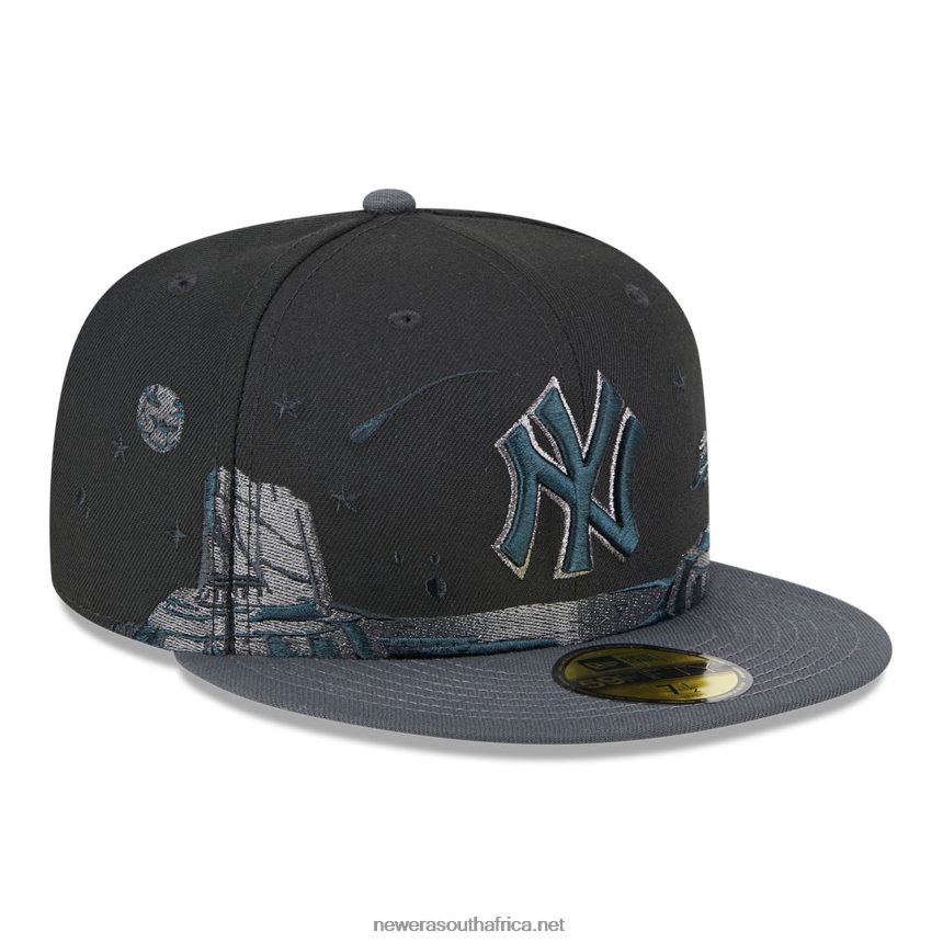 New York Yankees Planetary Black 59FIFTY Fitted Cap New Era TRBRBN132
