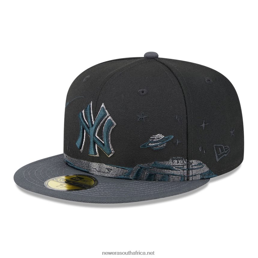 New York Yankees Planetary Black 59FIFTY Fitted Cap New Era TRBRBN132