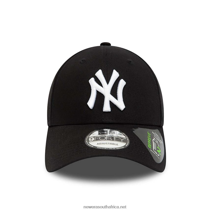New York Yankees Repreve League Essential Black 9FORTY Adjustable Cap New Era TRBRBN1497
