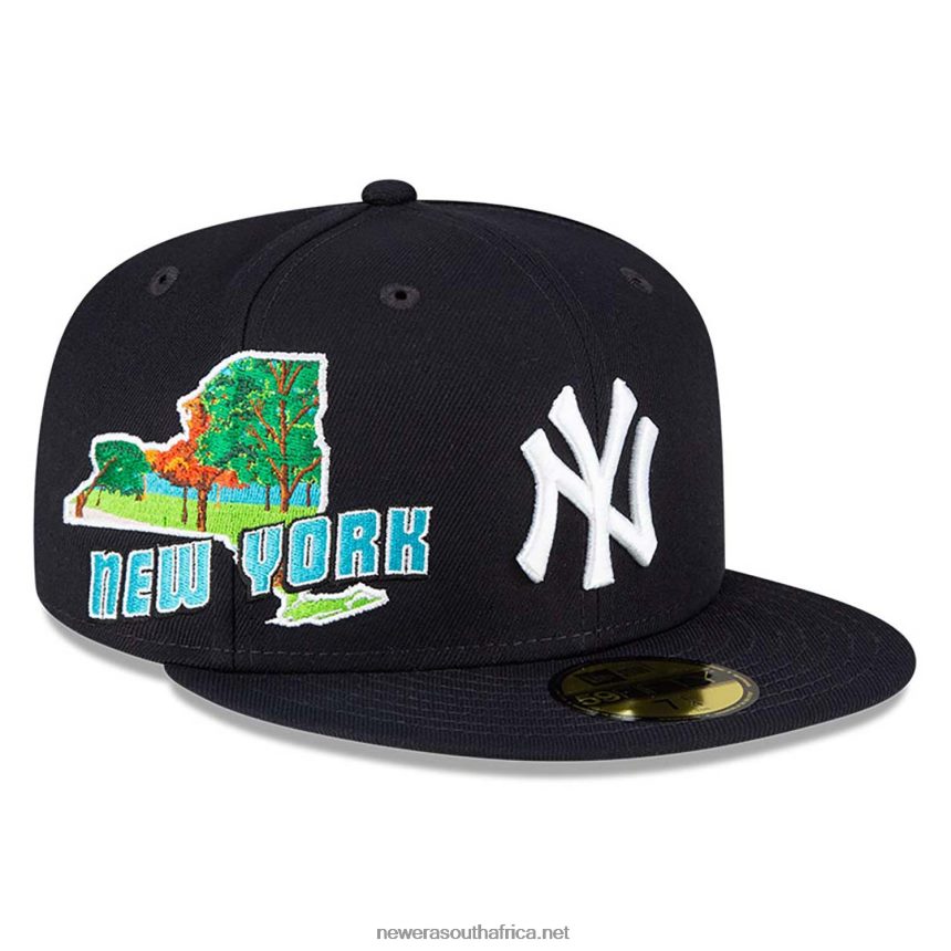 New York Yankees Stateview Navy 59FIFTY Fitted Cap New Era TRBRBN927
