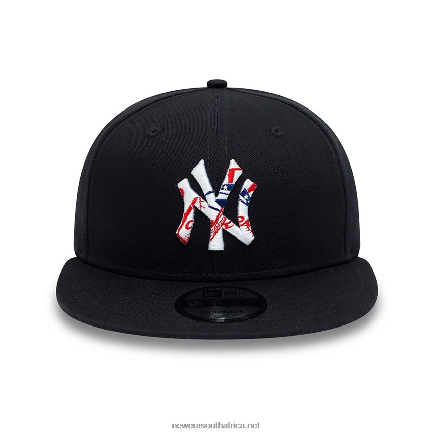 New York Yankees Team Infill Logo Blue 9FIFTY Snapback Cap New Era TRBRBN2059