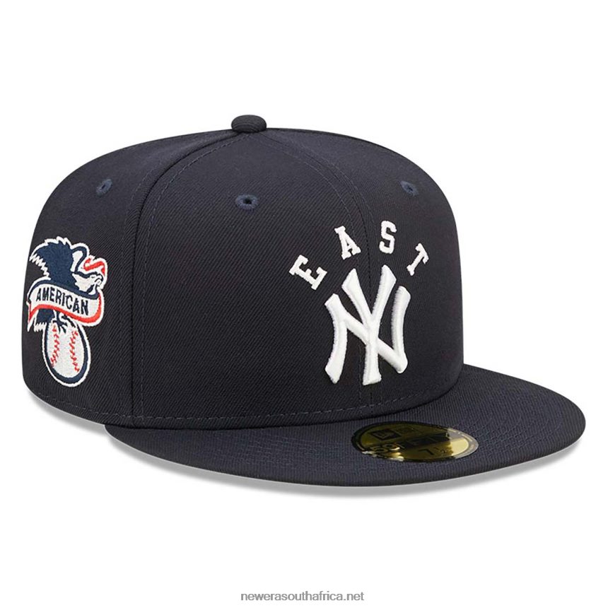 New York Yankees Team League Blue 59FIFTY Fitted Cap New Era TRBRBN1164