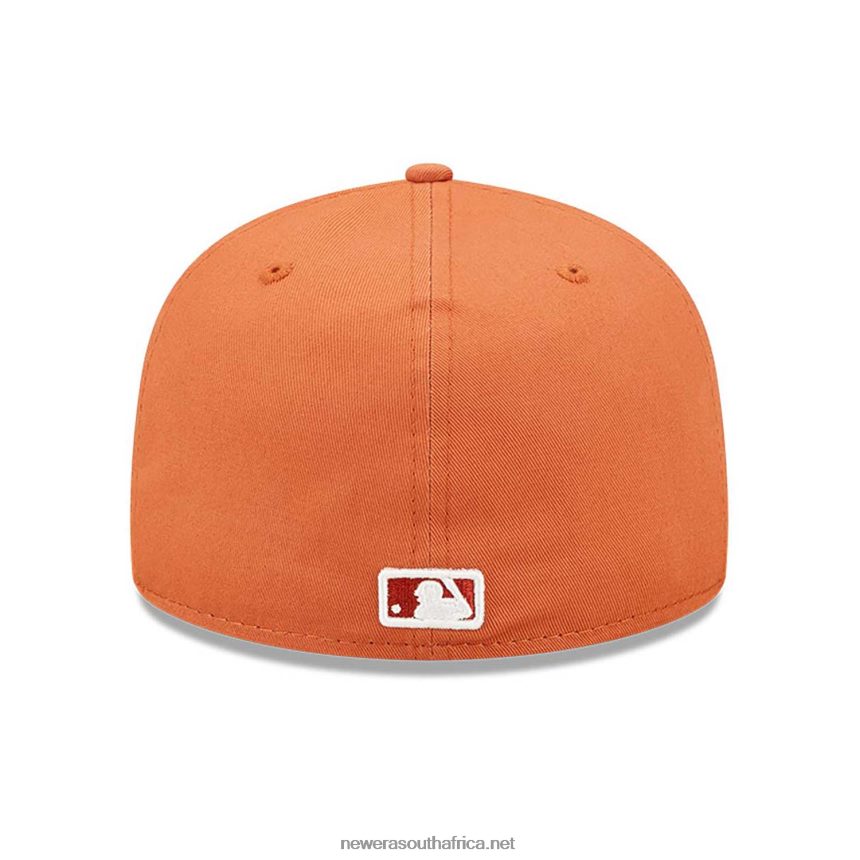 New York Yankees Team Outline Medium Brown 59FIFTY Fitted Cap New Era TRBRBN14