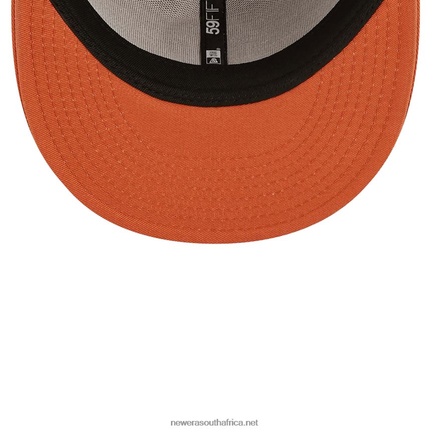 New York Yankees Team Outline Medium Brown 59FIFTY Fitted Cap New Era TRBRBN14