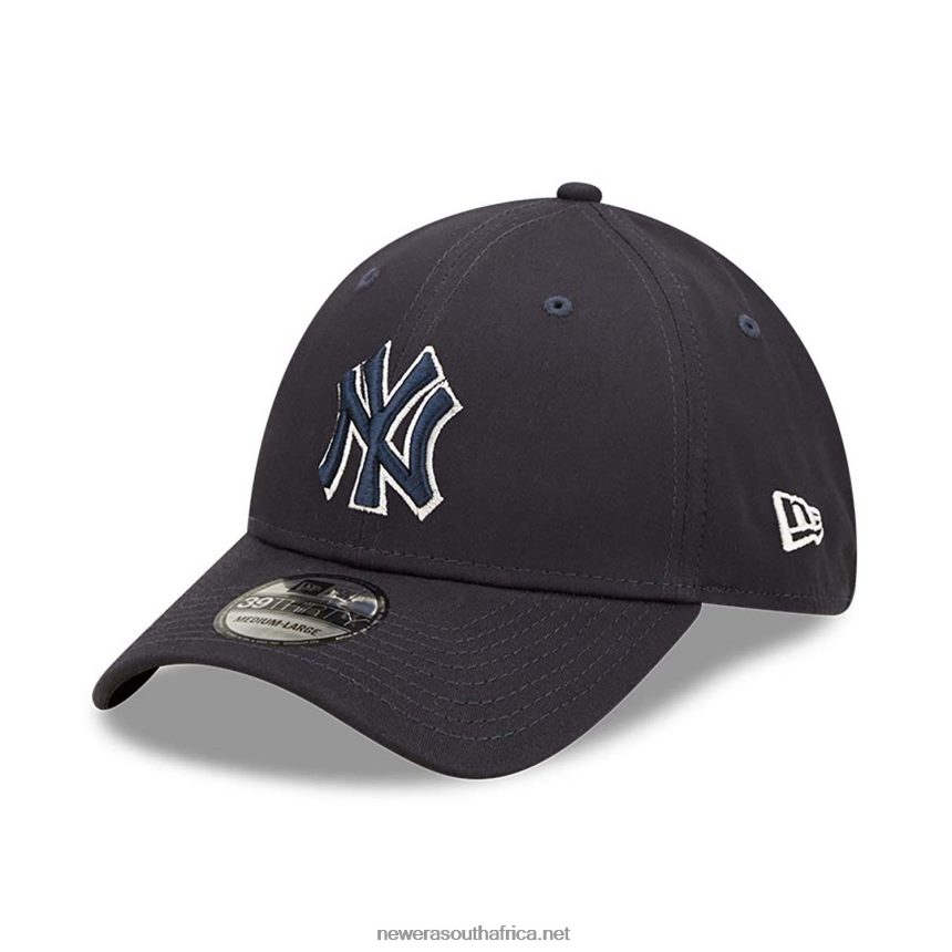 New York Yankees Team Outline Navy 39THIRTY Stretch Fit Cap New Era TRBRBN2205