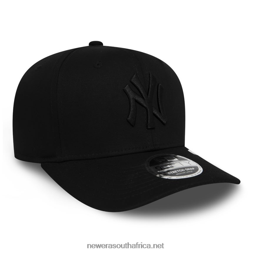 New York Yankees Tonal Black 9FIFTY Stretch Snap Cap New Era TRBRBN2143