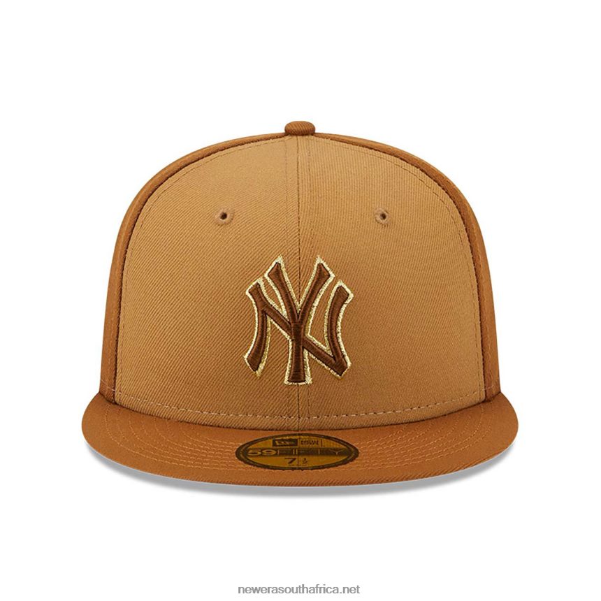 New York Yankees Tri Tone Brown 59FIFTY Fitted Cap New Era TRBRBN1396