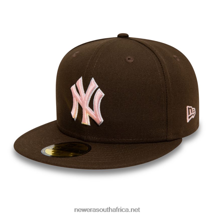 New York Yankees Walnut and Pink 59FIFTY Fitted Cap New Era TRBRBN581