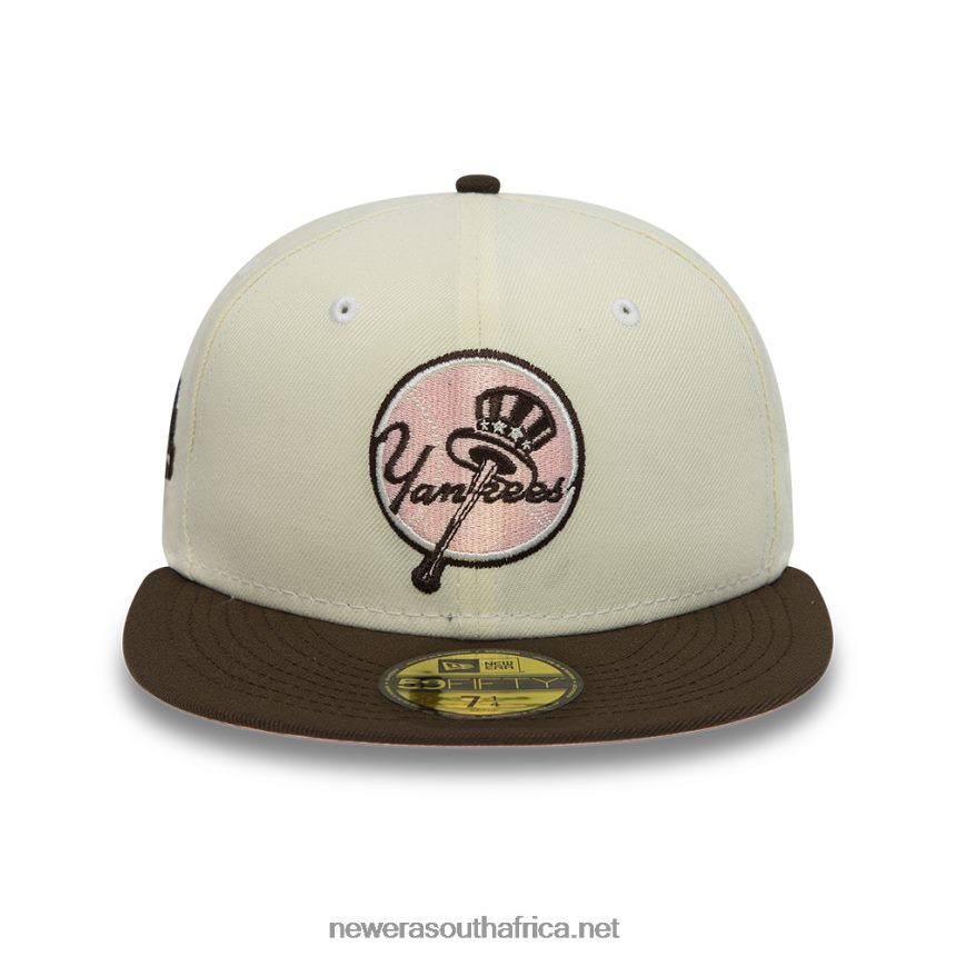 New York Yankees White 59FIFTY Fitted Cap New Era TRBRBN670