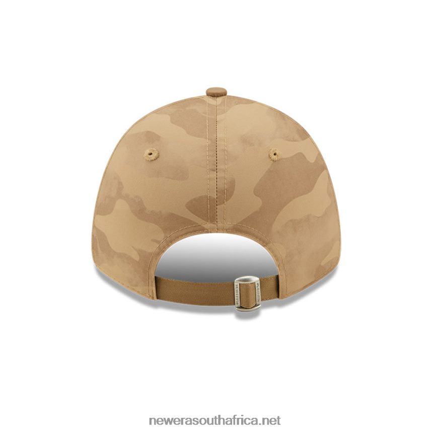 New York Yankees Womens Beige Camo 9FORTY Adjustable Cap New Era TRBRBN1622