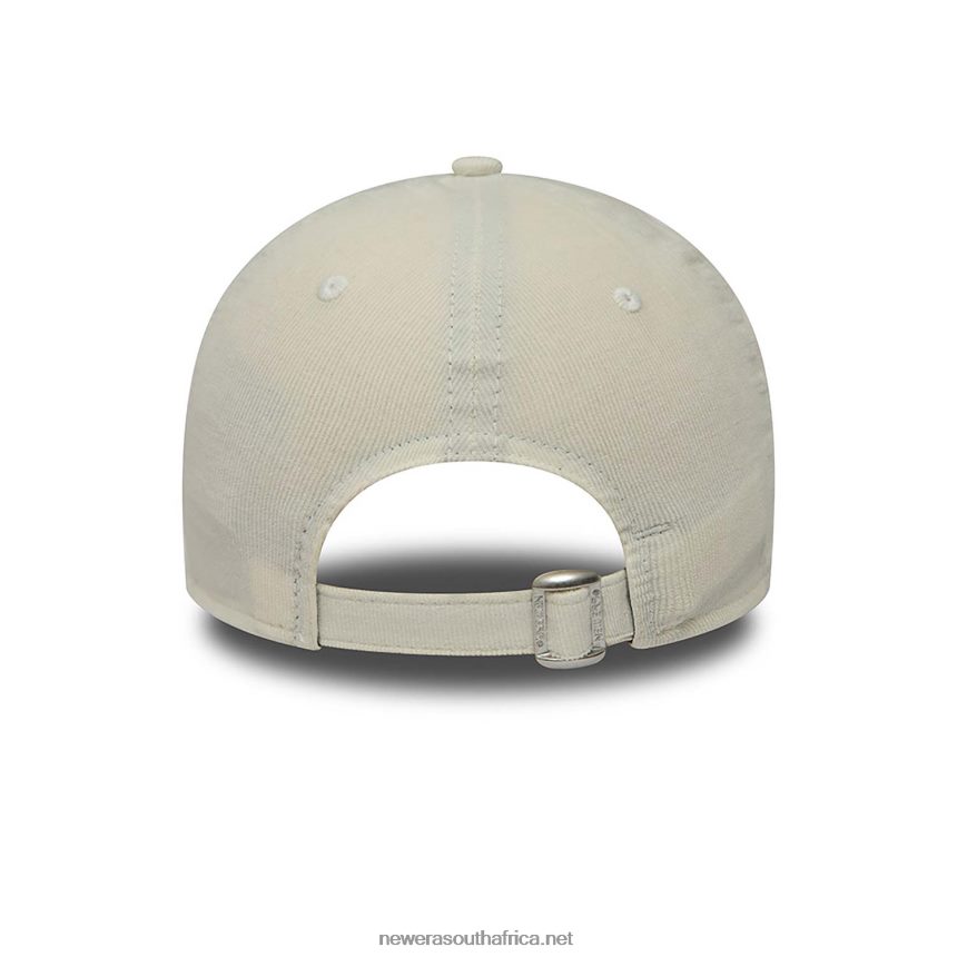 New York Yankees Womens Cord Mini Logo Light Beige 9FORTY Adjustable Cap New Era TRBRBN1700