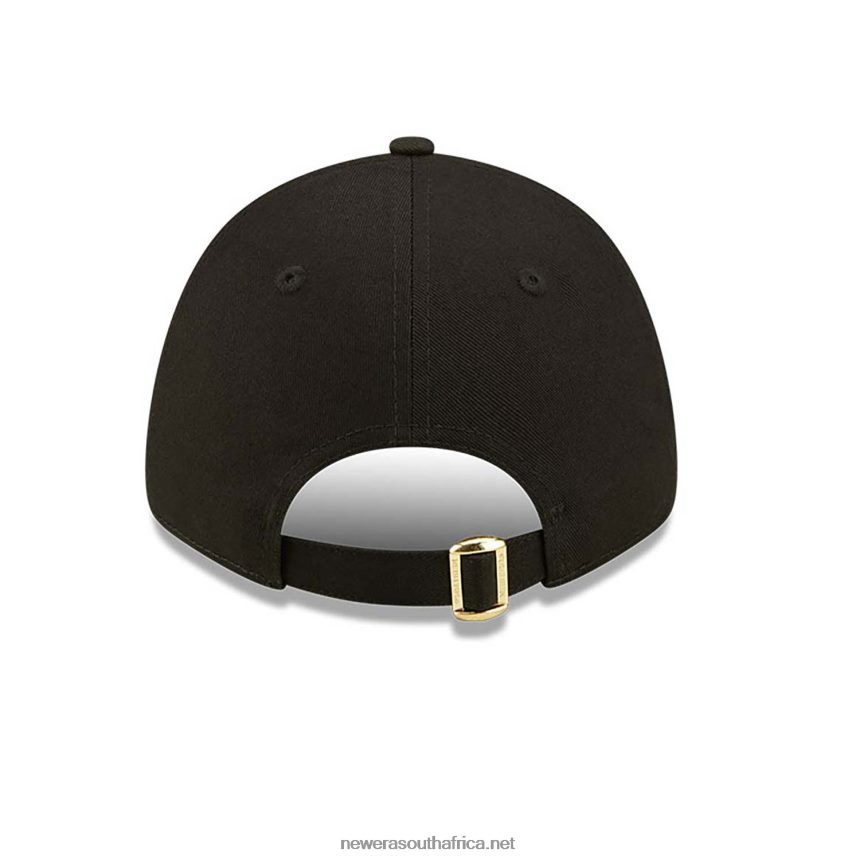 New York Yankees Womens Floral Metallic Black 9FORTY Adjustable Cap New Era TRBRBN1613