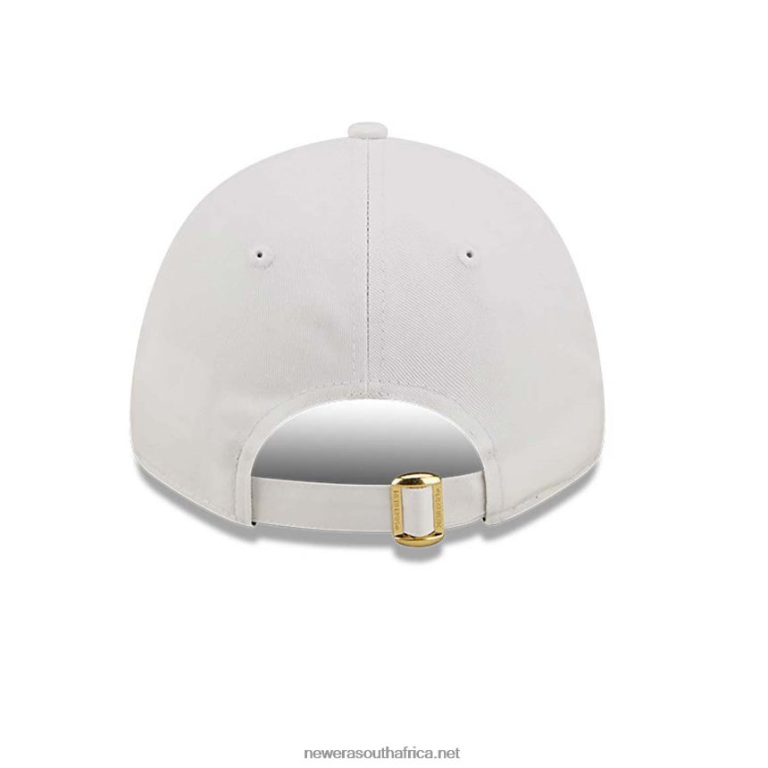 New York Yankees Womens Floral Metallic White 9FORTY Adjustable Cap New Era TRBRBN1711