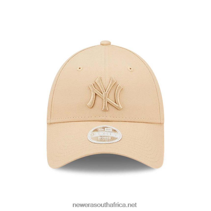 New York Yankees Womens League Essential Stone 9FORTY Adjustable Cap New Era TRBRBN1714