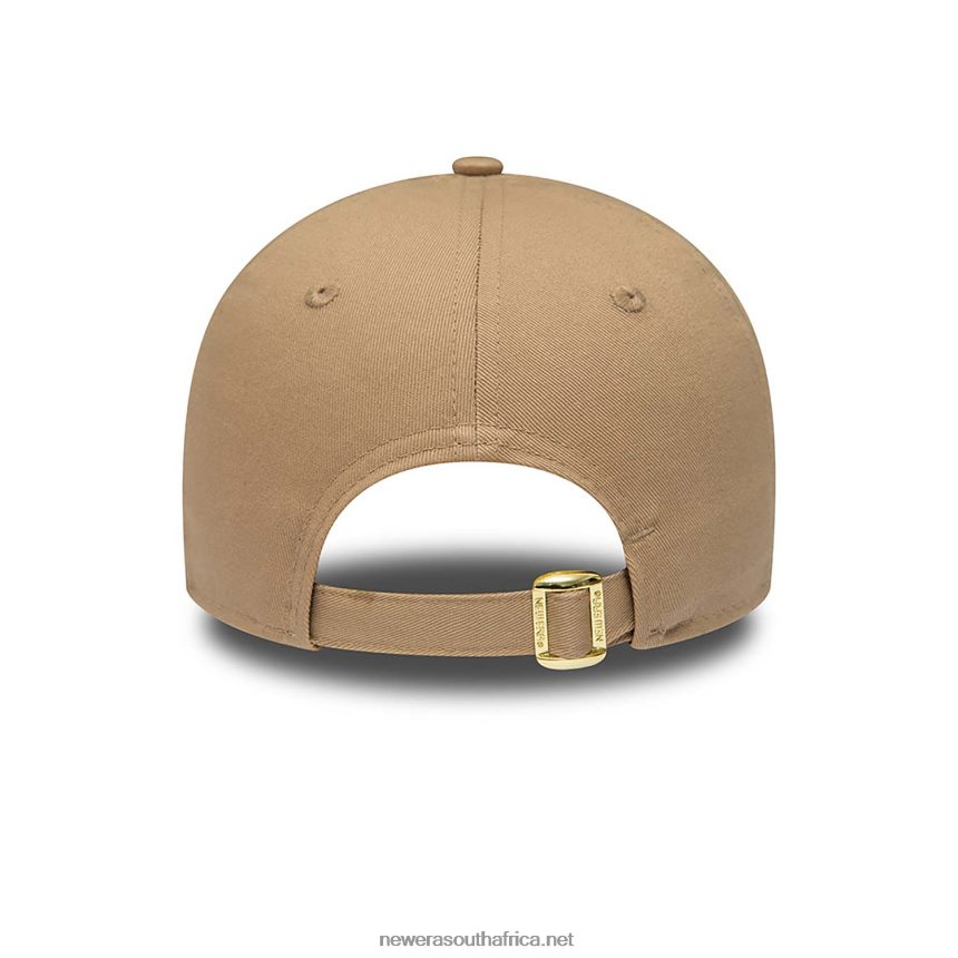 New York Yankees Womens Metallic Logo Brown 9FORTY Adjustable Cap New Era TRBRBN1551