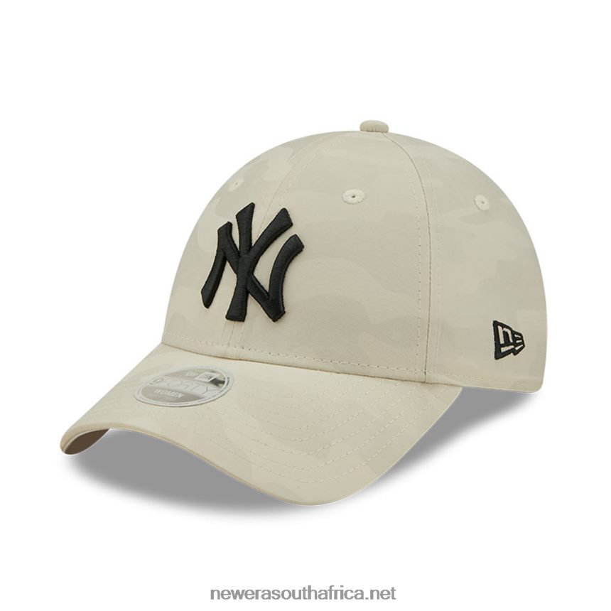 New York Yankees Womens Stone Camo 9FORTY Adjustable Cap New Era TRBRBN1589