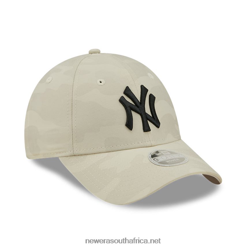 New York Yankees Womens Stone Camo 9FORTY Adjustable Cap New Era TRBRBN1589