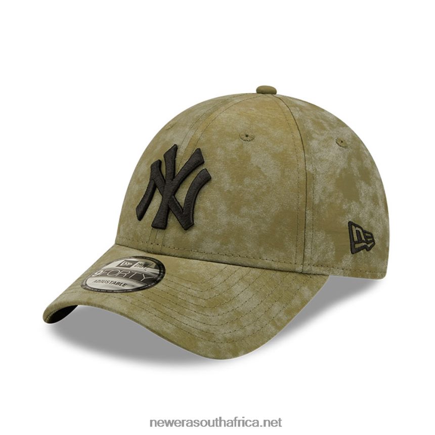New York Yankees Womens Tie Dye Khaki 9FORTY Adjustable Cap New Era TRBRBN1606