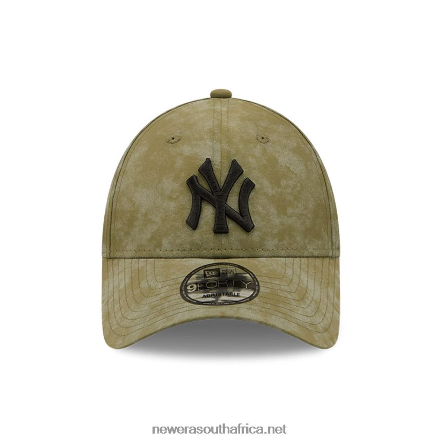 New York Yankees Womens Tie Dye Khaki 9FORTY Adjustable Cap New Era TRBRBN1606