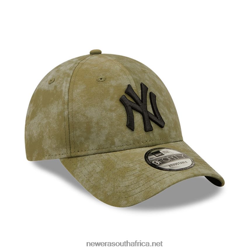New York Yankees Womens Tie Dye Khaki 9FORTY Adjustable Cap New Era TRBRBN1606
