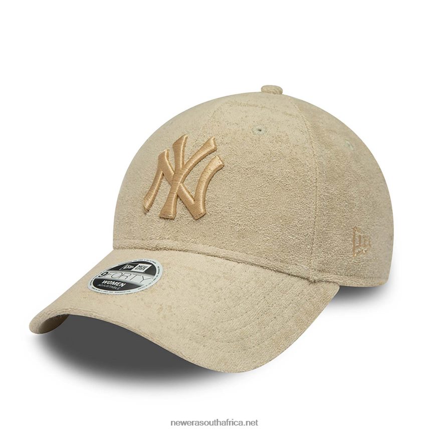 New York Yankees Womens Towelling Stone 9FORTY Adjustable Cap New Era TRBRBN1677