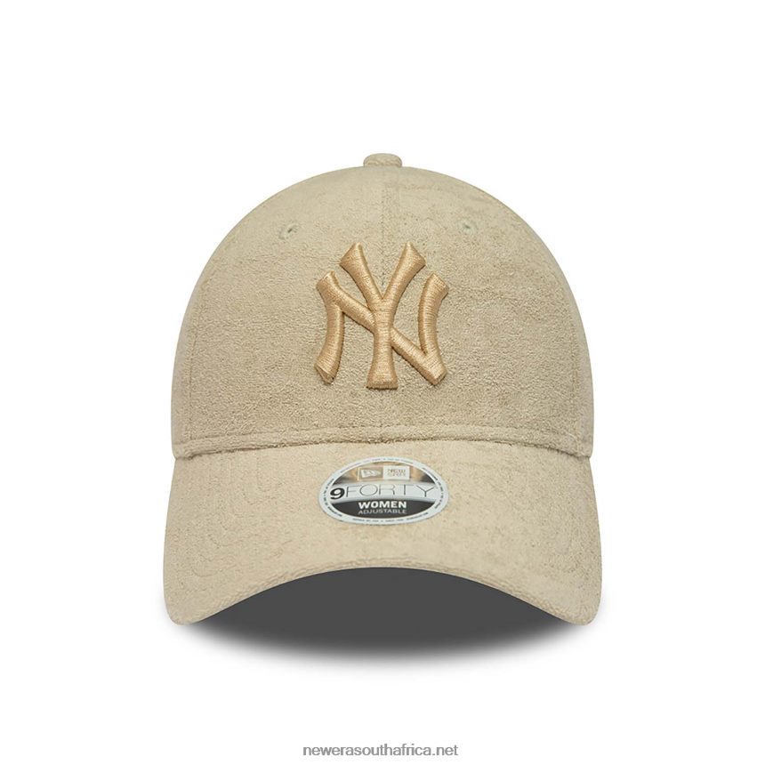 New York Yankees Womens Towelling Stone 9FORTY Adjustable Cap New Era TRBRBN1677