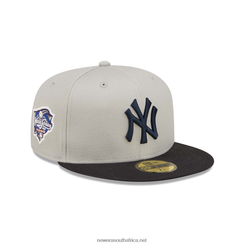 New York Yankees World Series Grey 59FIFTY Fitted Cap New Era TRBRBN156