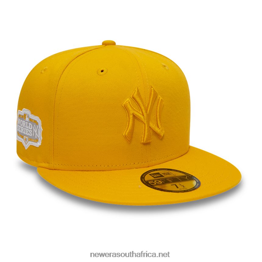 New York Yankees World Series Tonal Dark Yellow 59FIFTY Fitted Cap New Era TRBRBN238