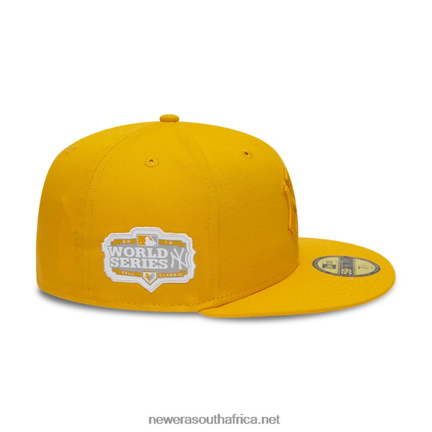 New York Yankees World Series Tonal Dark Yellow 59FIFTY Fitted Cap New Era TRBRBN238