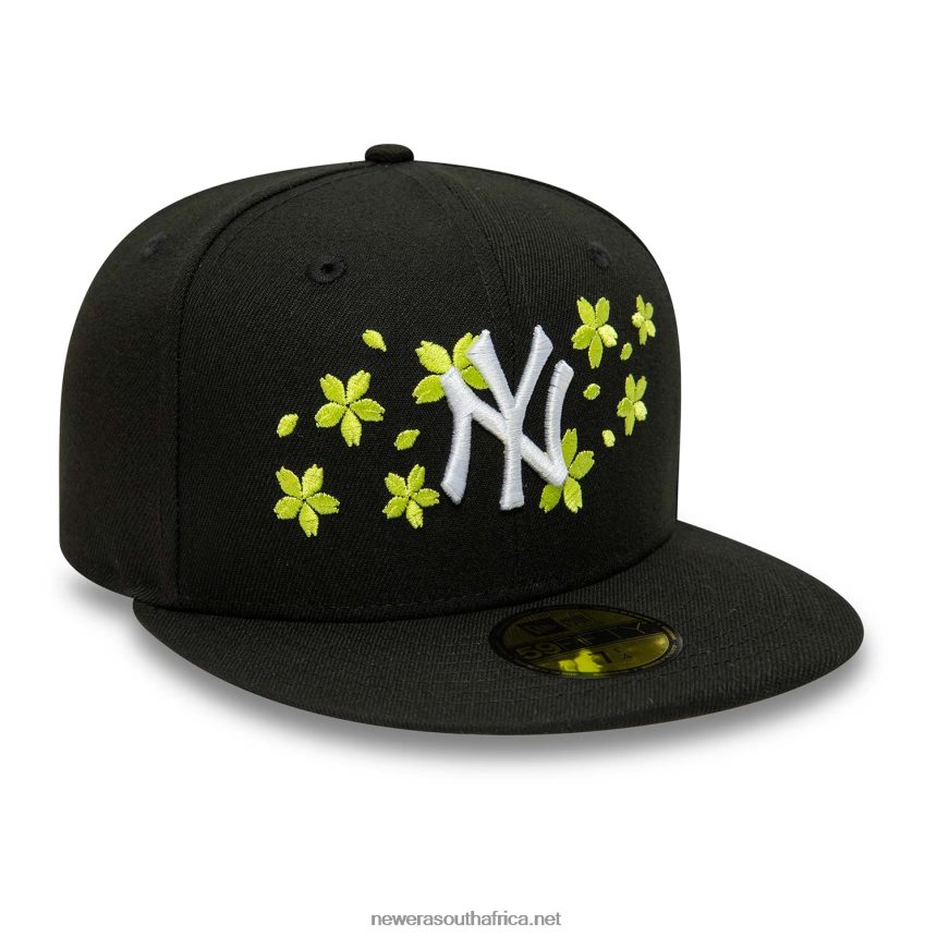 New York Yankees Yellow Blossom Black 59FIFTY Fitted Cap New Era TRBRBN1000