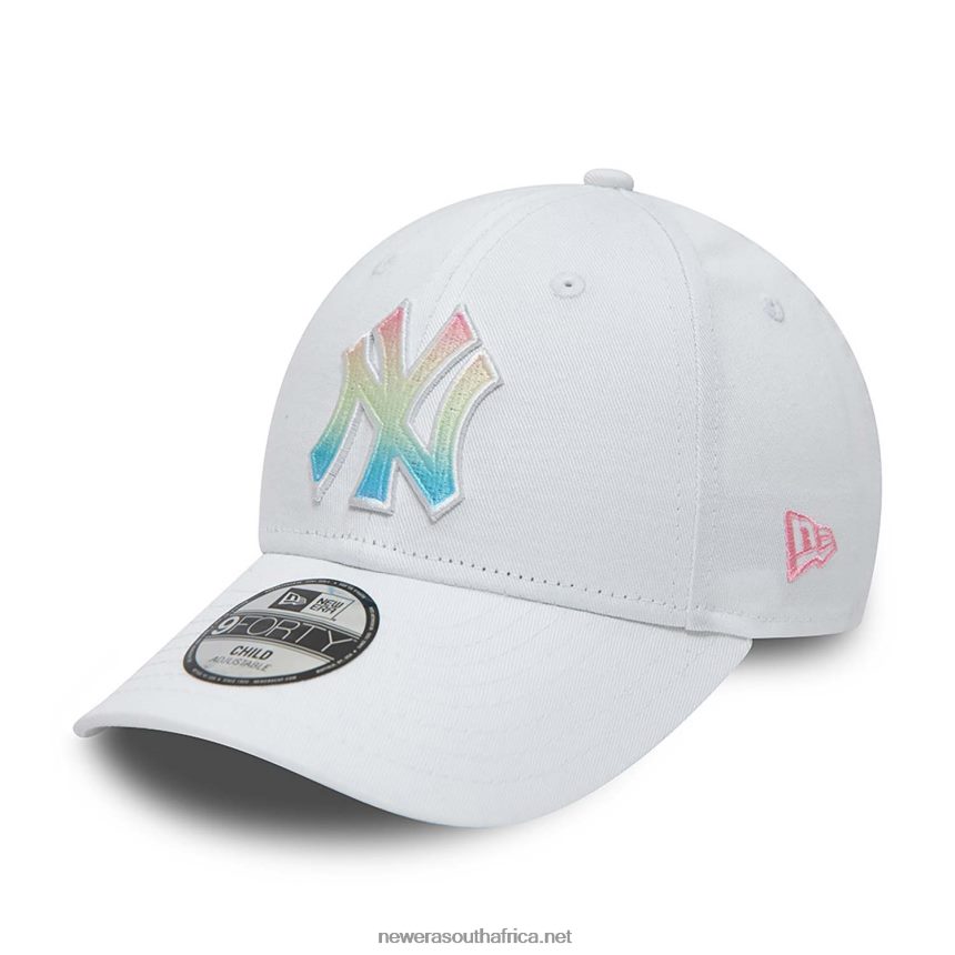 New York Yankees Youth Ombre Infill White 9FORTY Adjustable Cap New Era TRBRBN1806
